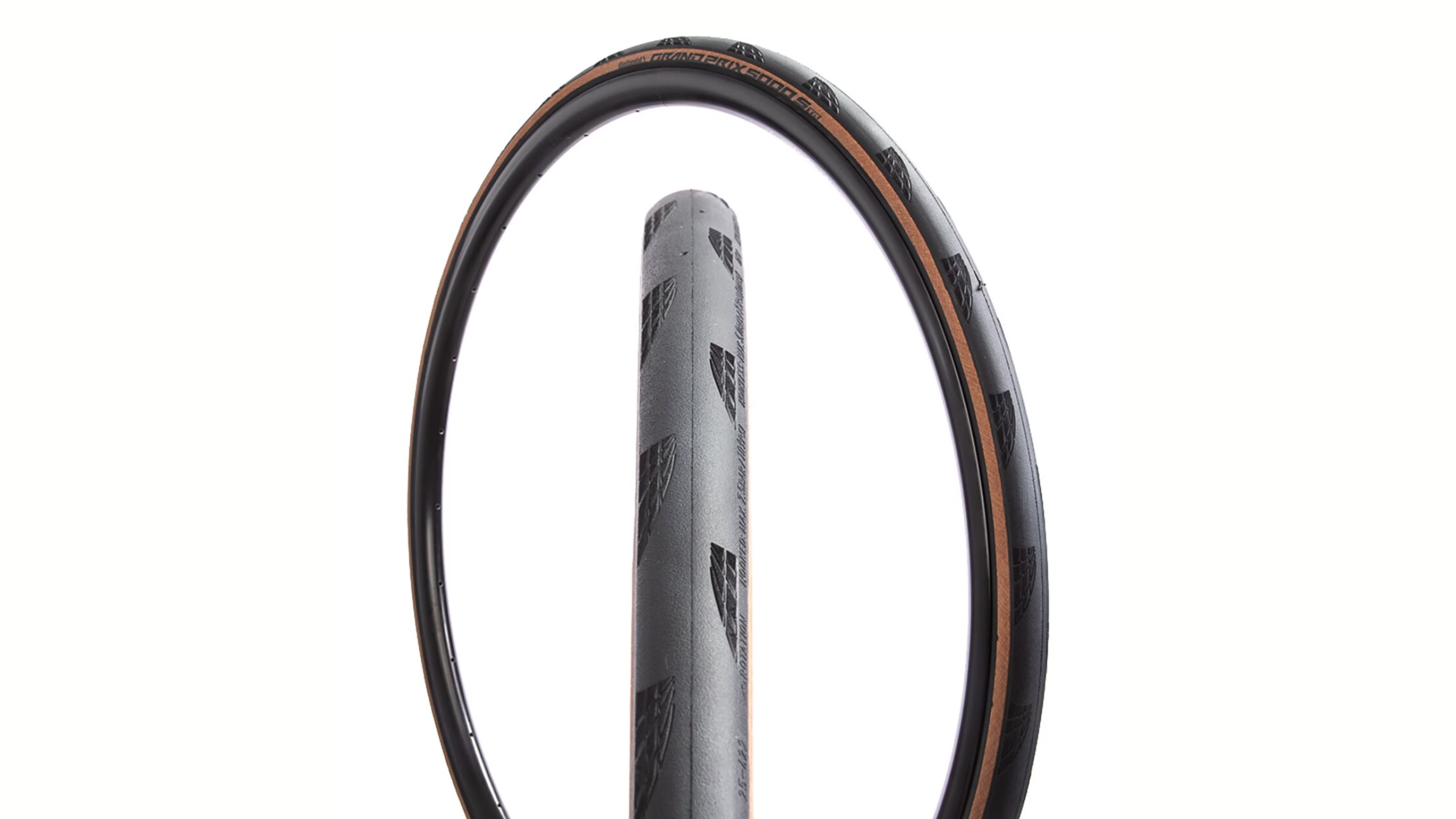 Two views of Continental Grand Prix tires on white background, Father's Day gifts for athletes