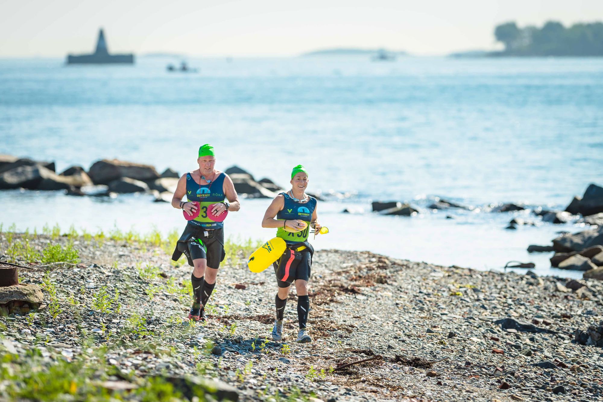 Long Island was once connected to the mainland and served as a rehabilitation center for drug addicts, but the bridge was knocked down in 2015 after it was determined it was unstable. Parts of the run route through the island stayed near the beach. Photo: Mark Simmons