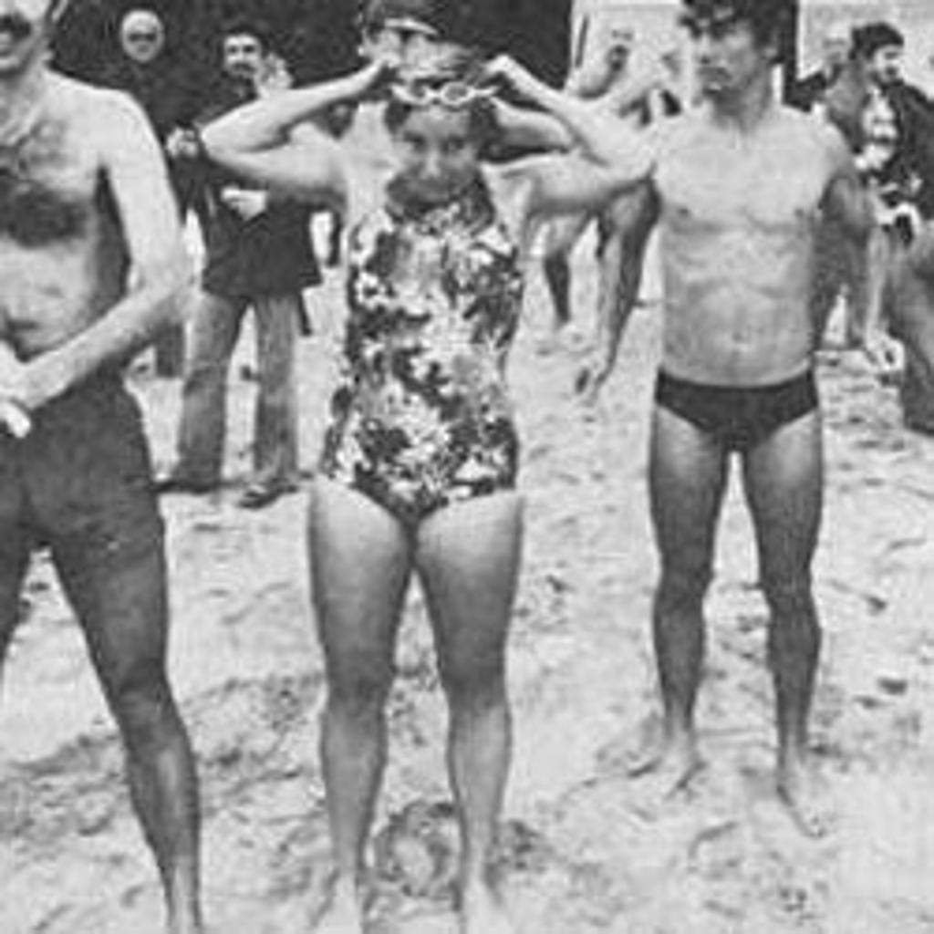 Lyn Lemaire at the 1979 Ironman triathlon