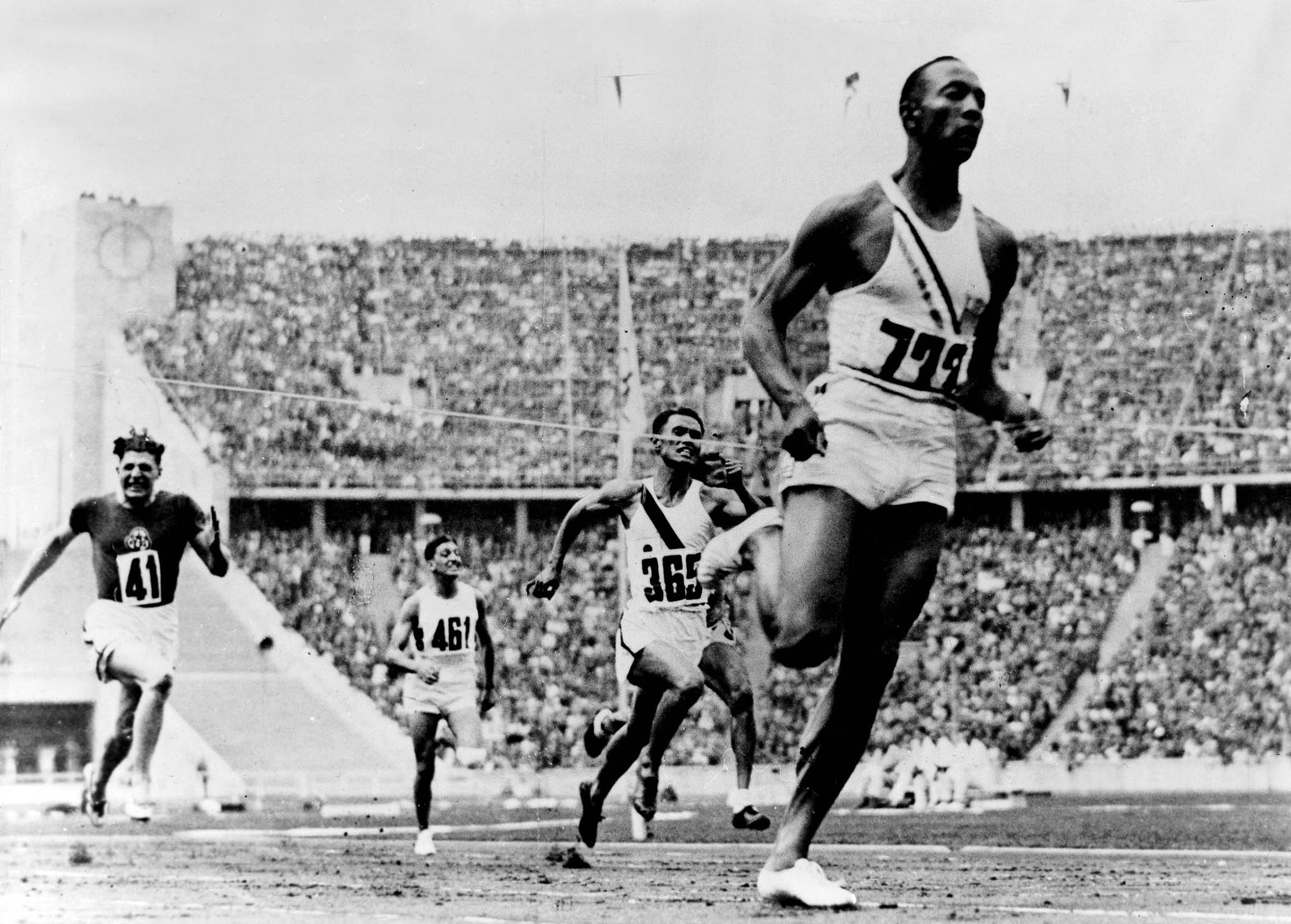 Jesse Owens at the 1936 Olympics
