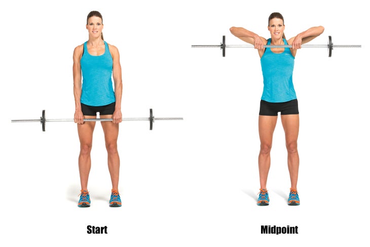 Running Strength Training Barbell Lift