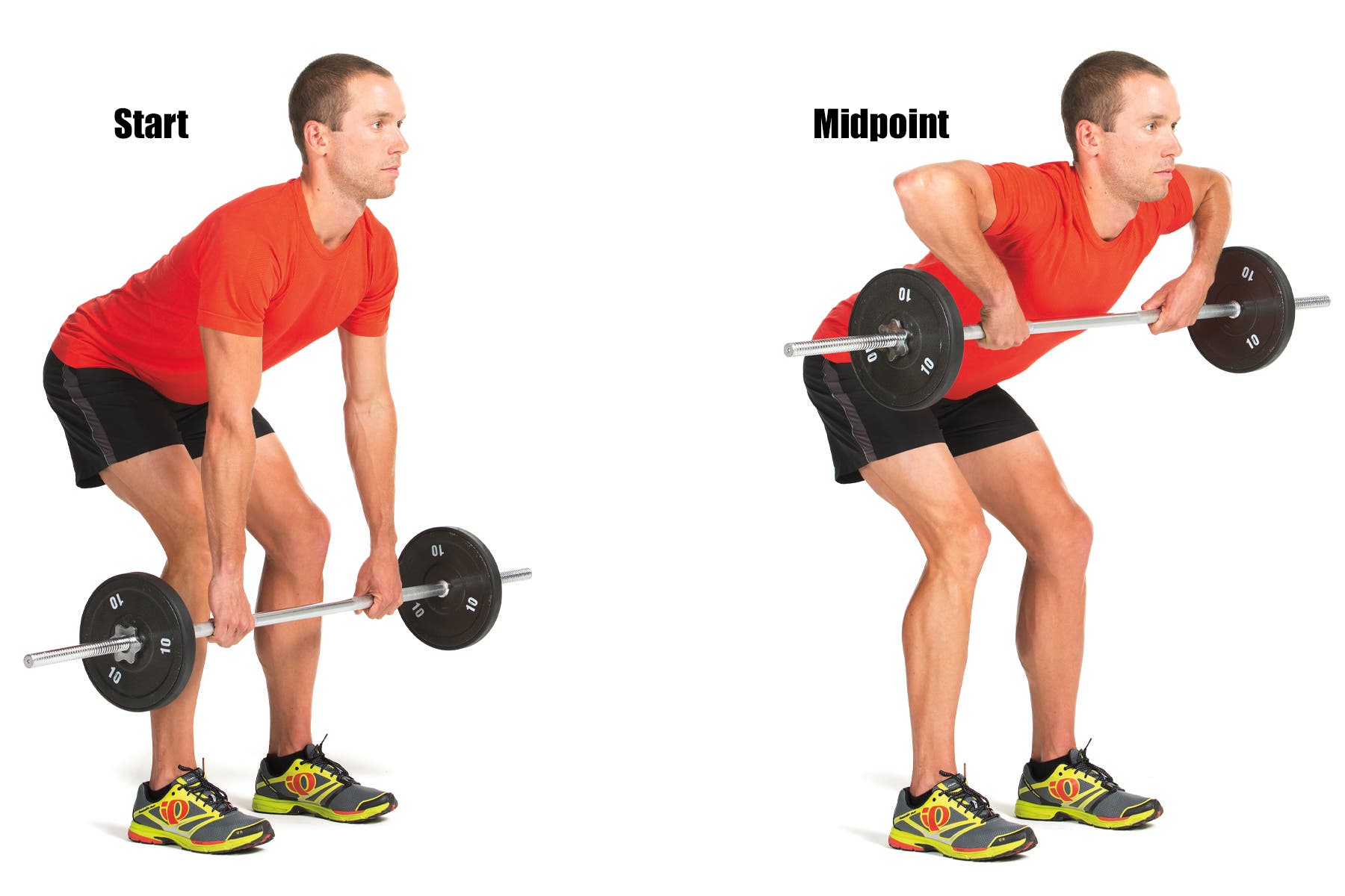 Running Strength Training Barbell Row