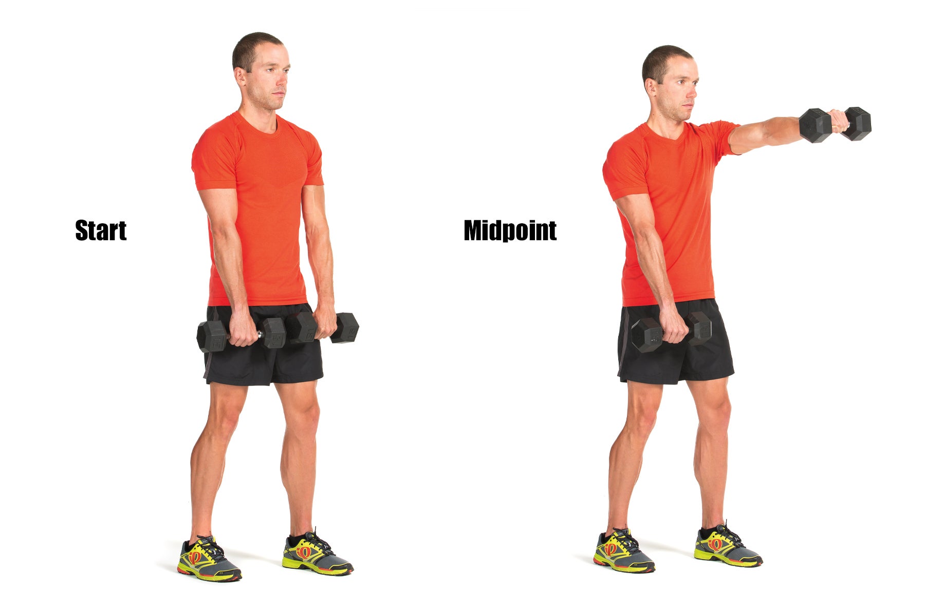 Cycling Strength Training Dumbbell Front Raise