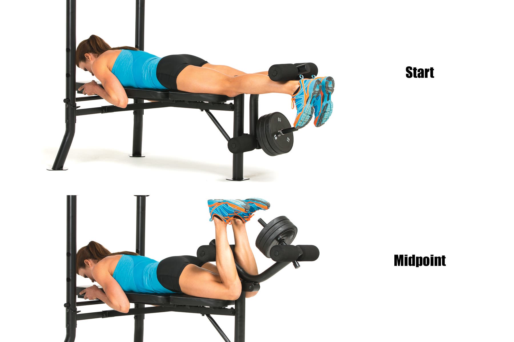 Swimming Strength Training Lying Leg Curl