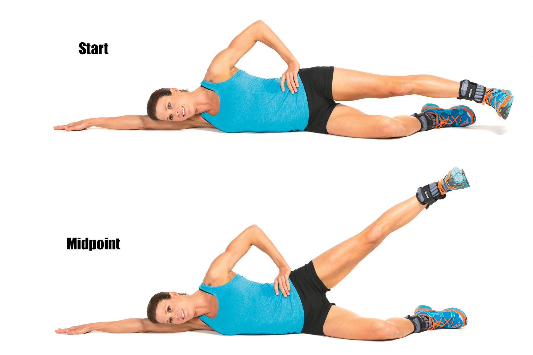 Swimming Strength Training Lying Leg Lift