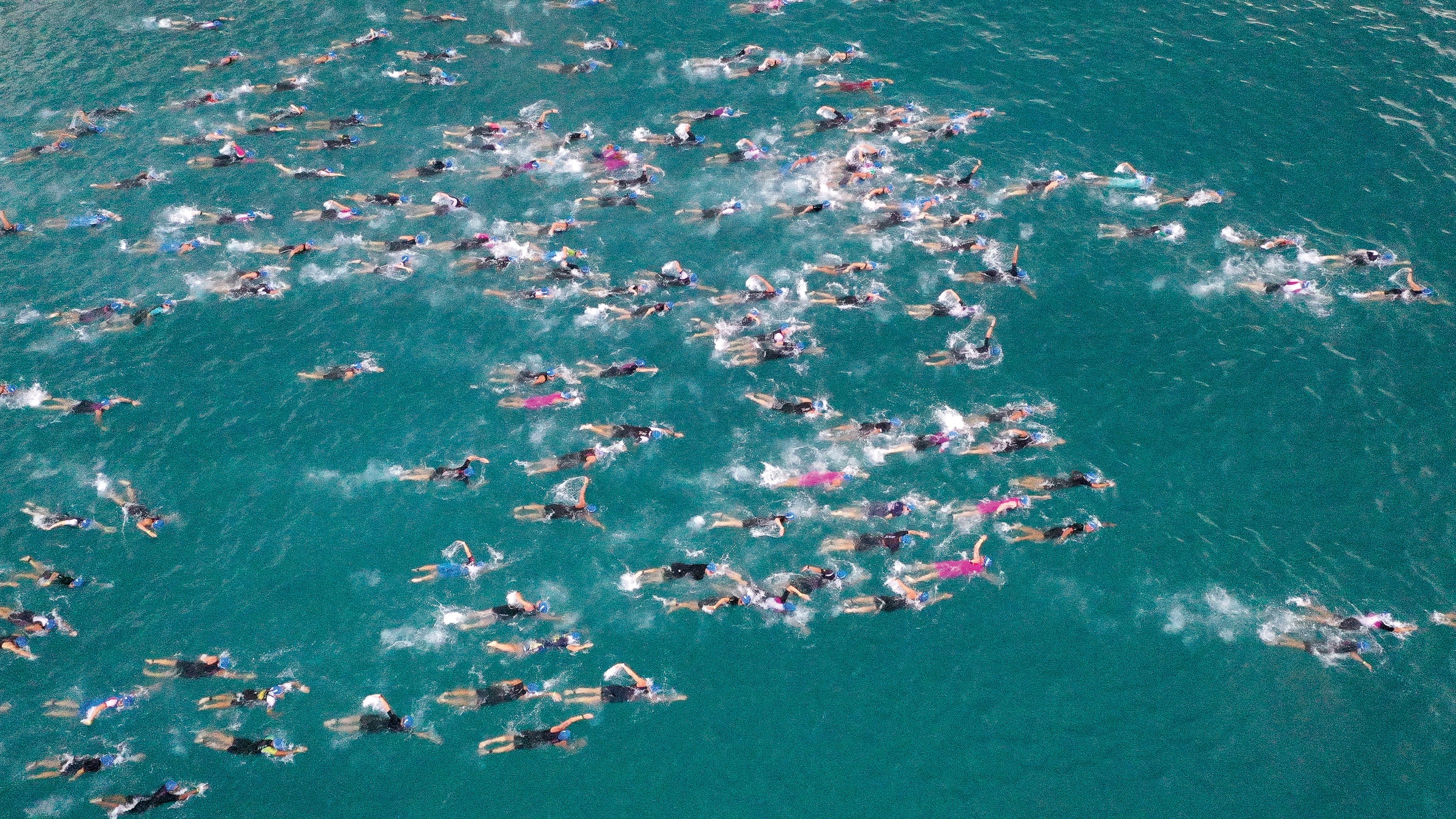 Swim start at 2019 Ironman Worlds