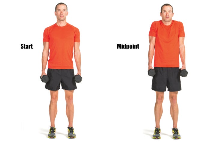 Running Strength Training Shrug