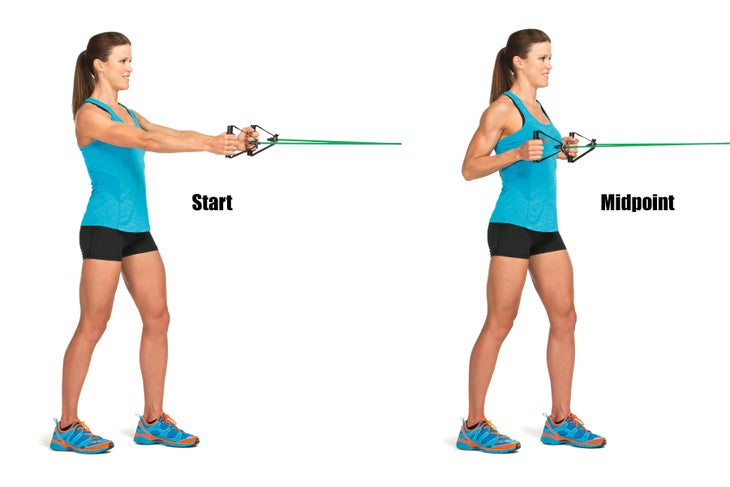 Running Strength Training Tubing Row