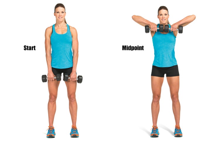 Running Strength Training Upright Row