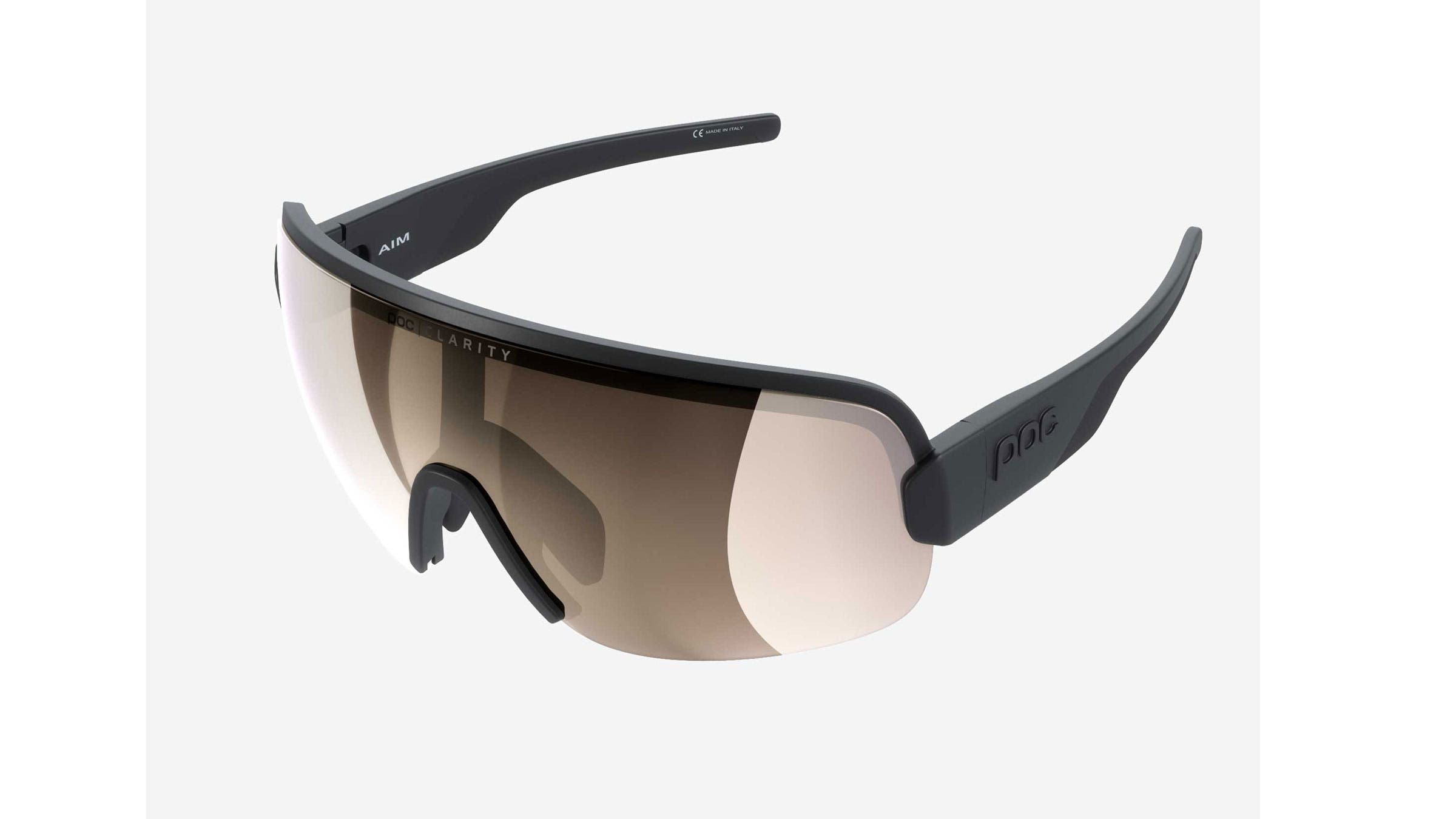 POC Aim glasses / lenses POC AIM Sunglasses - Hydrogen White, Violet/Silver-Mirror  main image 3