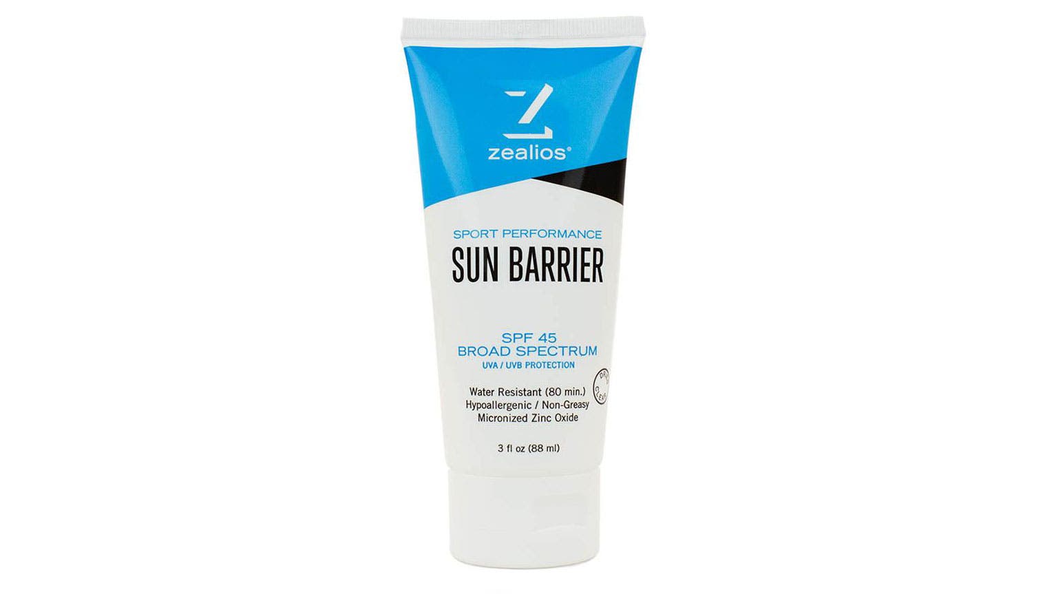 Zealios Sun Barrier, the best sunscreens for athletes