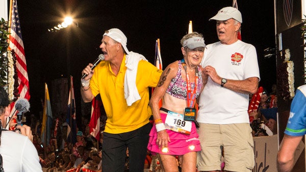 Harriet Anderson just beats cut off to become the race’s oldest female finisher at 77.