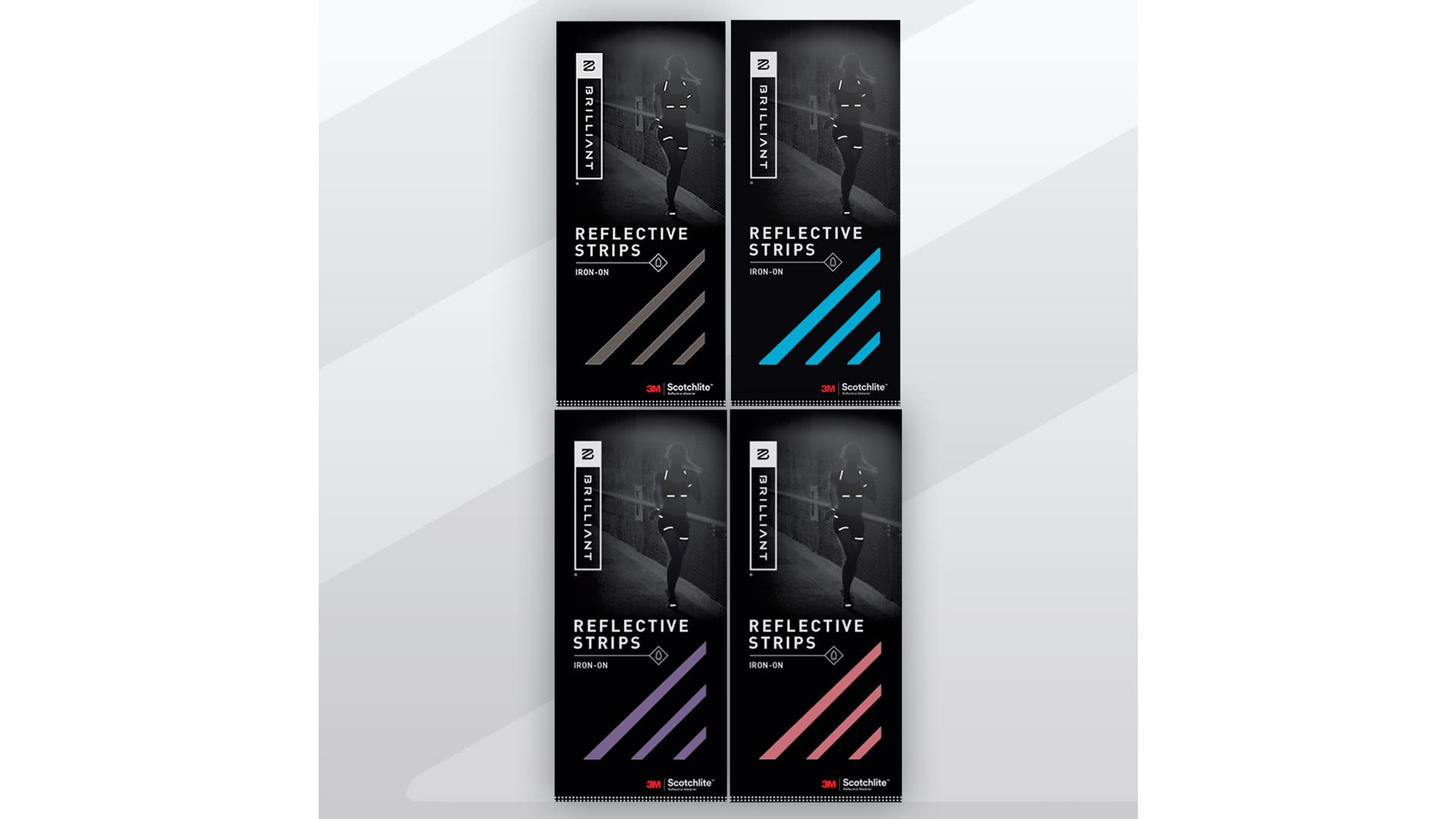 Because not everyone’s favorite shirt, pair of shorts, or hat has good reflectivity, these super lightweight strips can be ironed onto most types of material to help with your visibility.