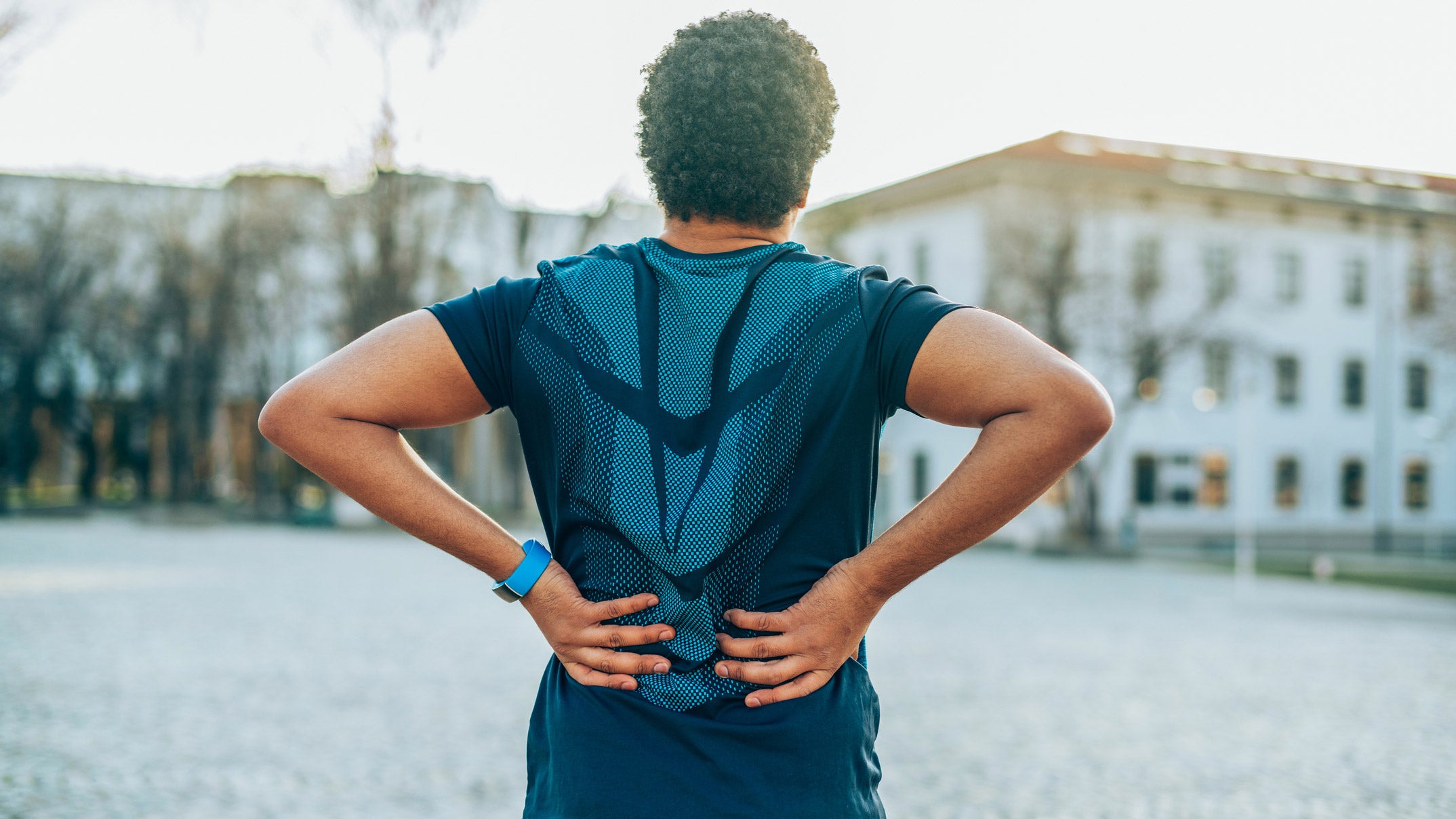A triathlete experiences low back pain