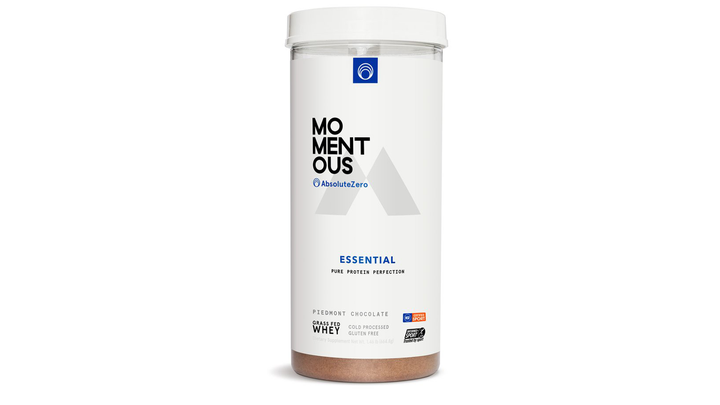 Momentous Essential Grass-Fed Whey protein powder