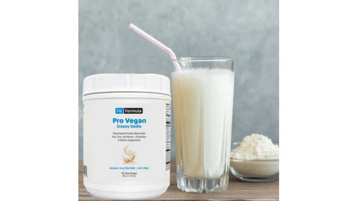The Fit Formula Pro Vegan Creamy Vanilla protein powder