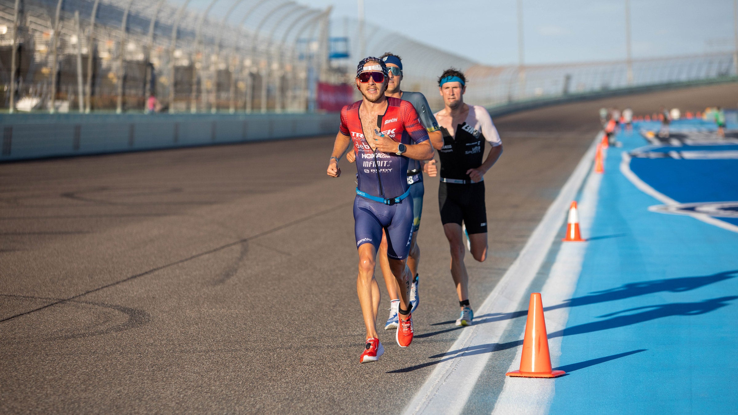 Ben Kanute on the run course at Challenge Miami, Mar. 12, 2021.