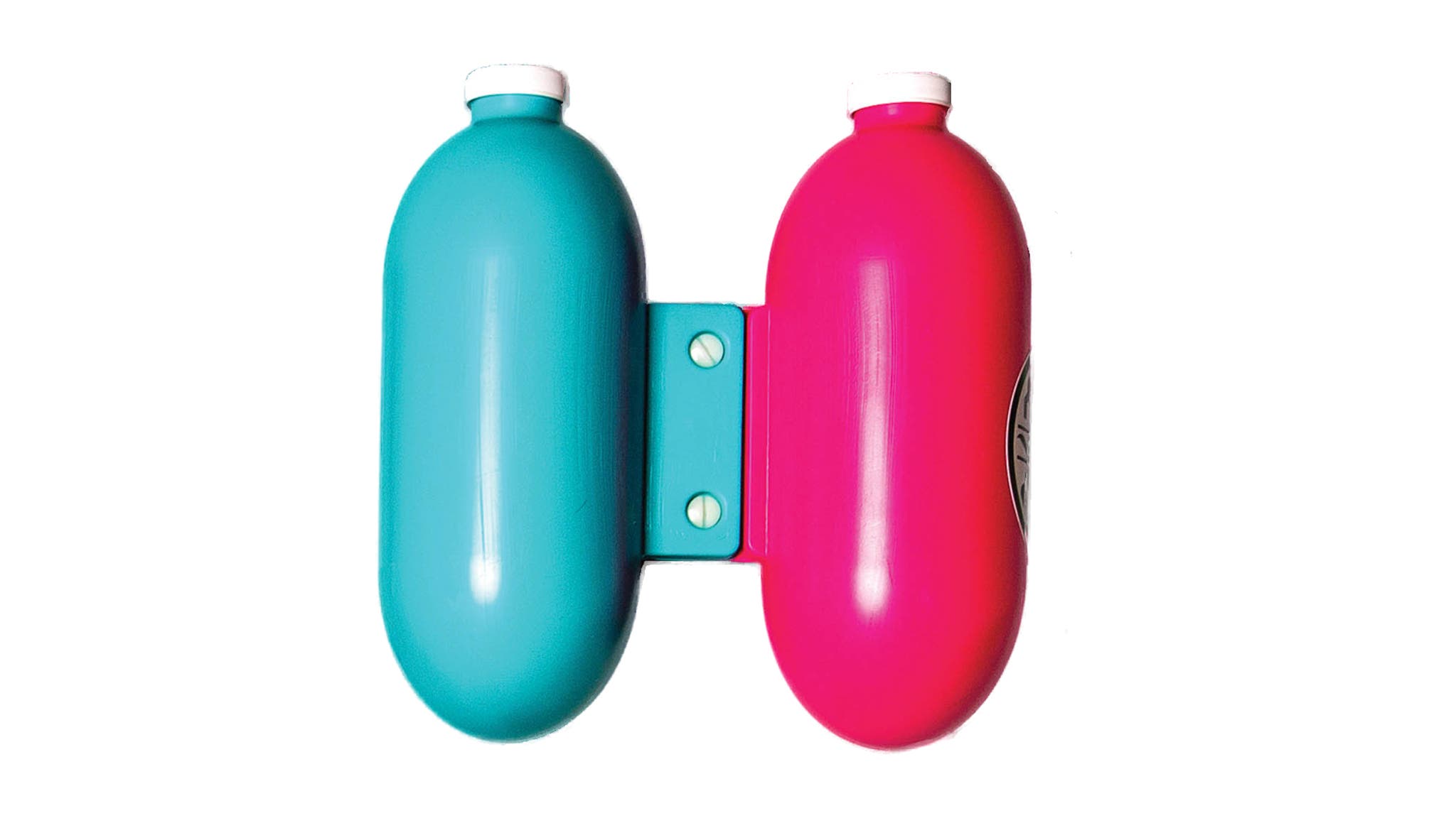Blue and pink Eney Buoy swim buoy