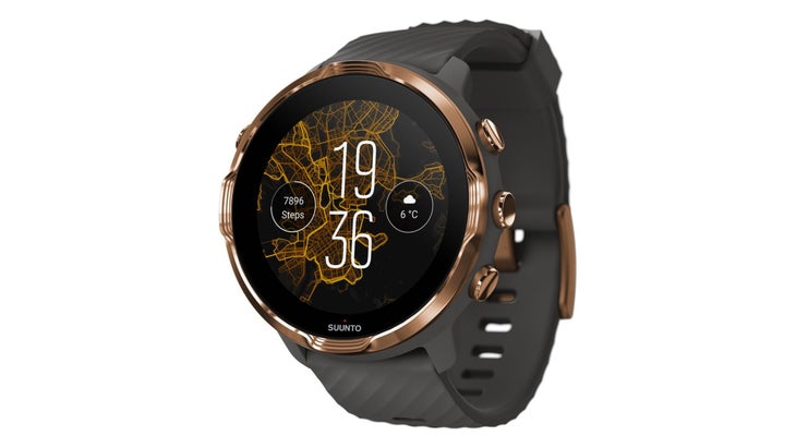 Black and copper smartwatch