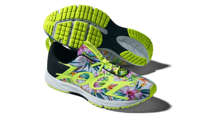 Flower-pattern Zoot Ultra TT with yellow-green accents