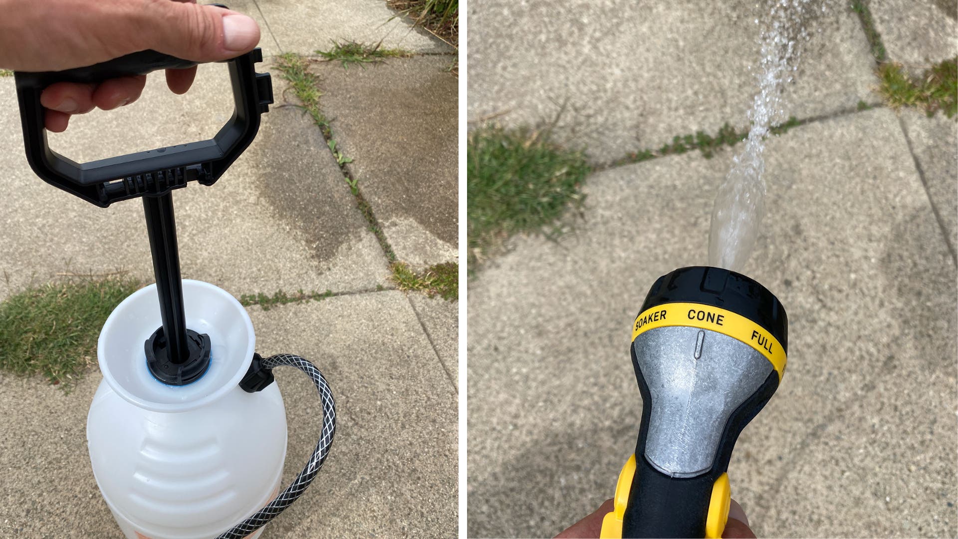 Portable shower pump, spray