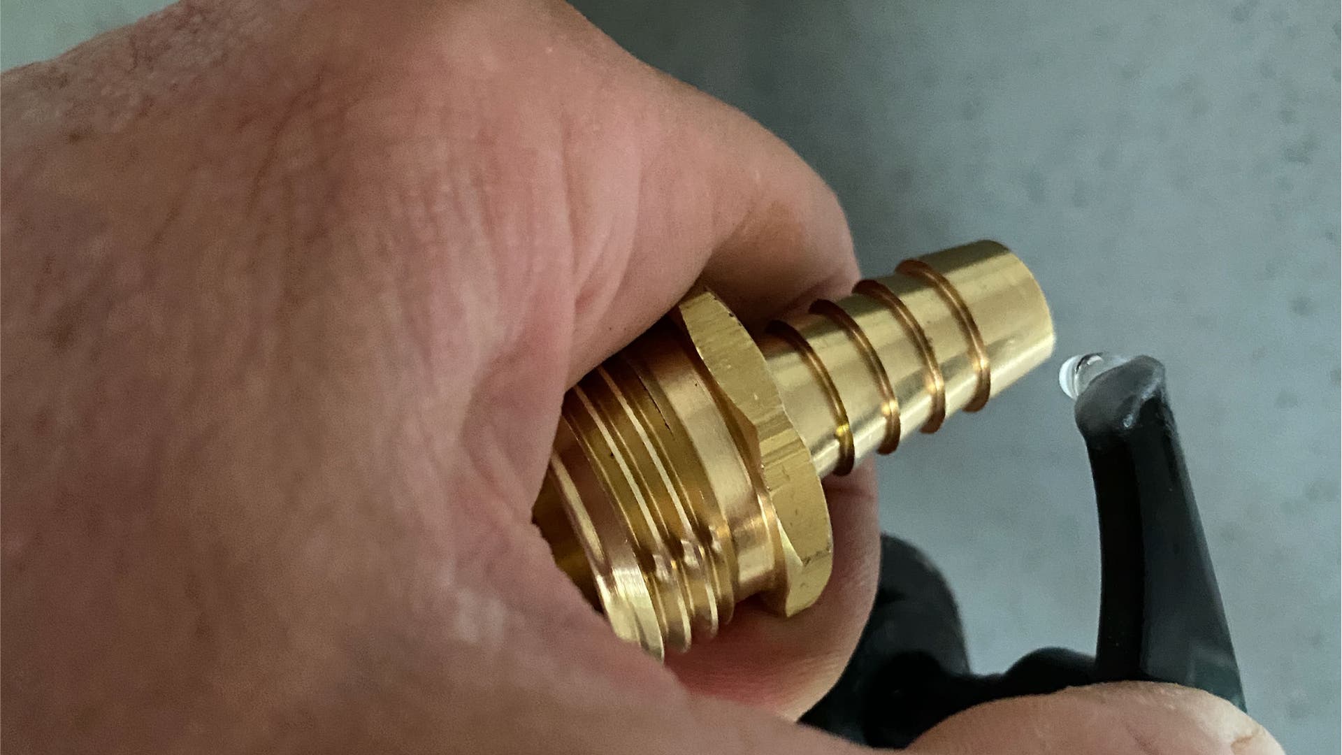 Portable shower mender lube