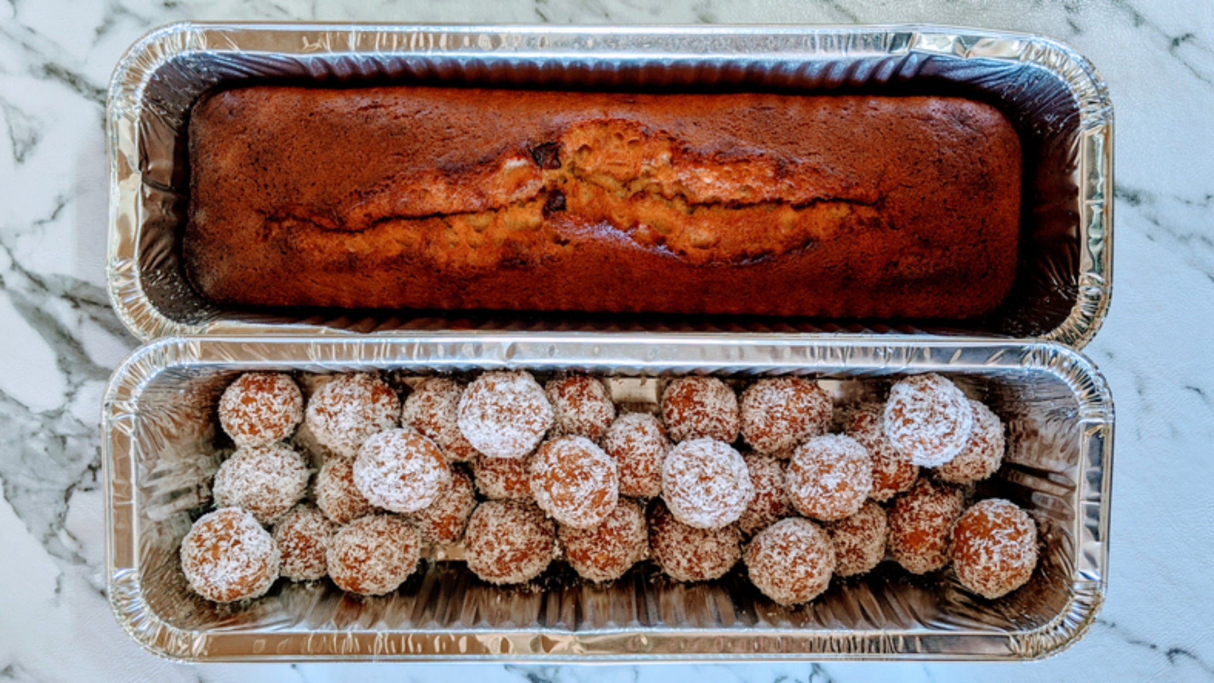 Banana bread and banana balls