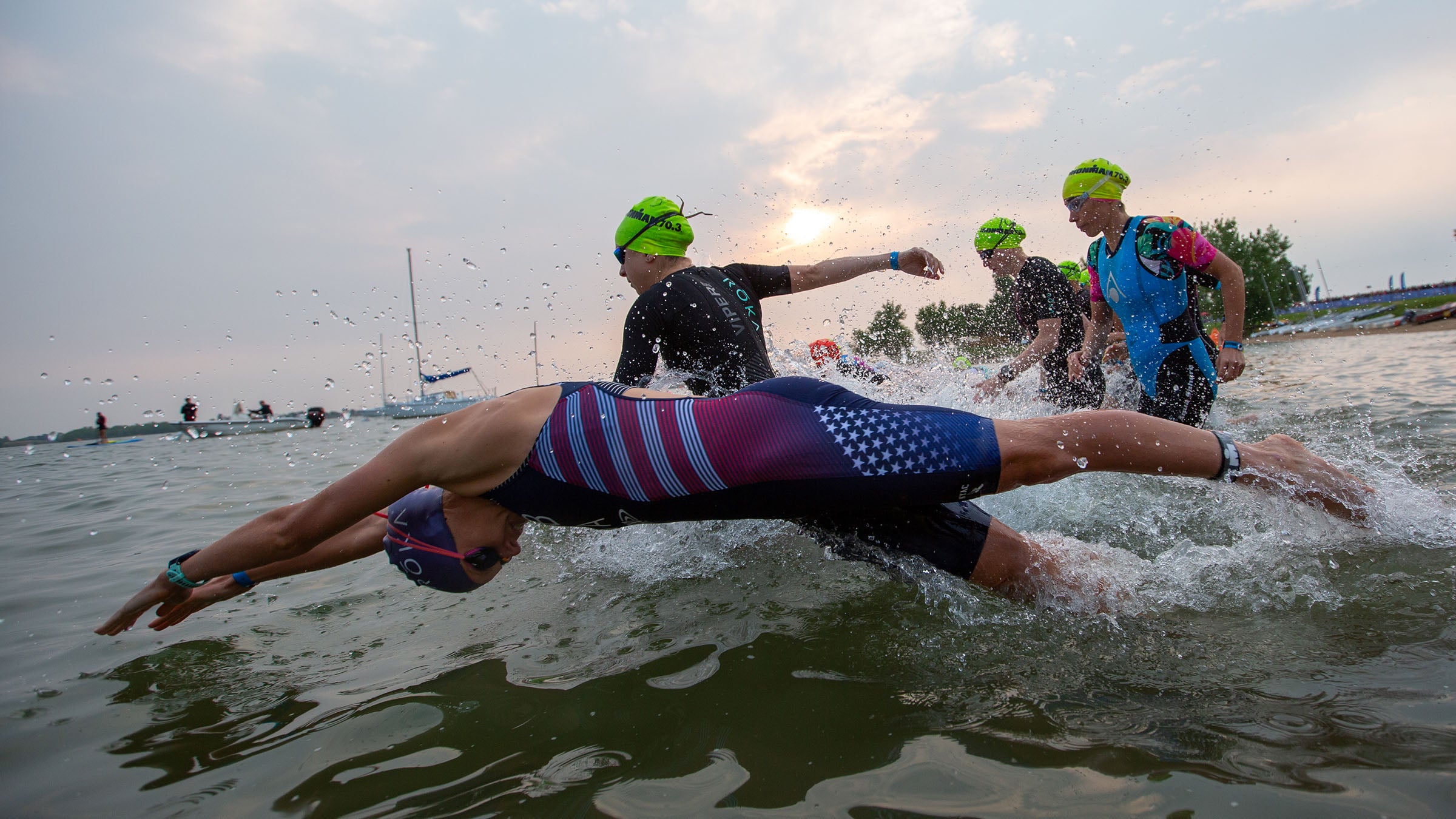 Taylor Knibb led her first 70.3 race from start to 10K into the run—but still hung on for second.