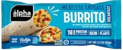 Alpha Meatless Sausage Breakfast Burrito