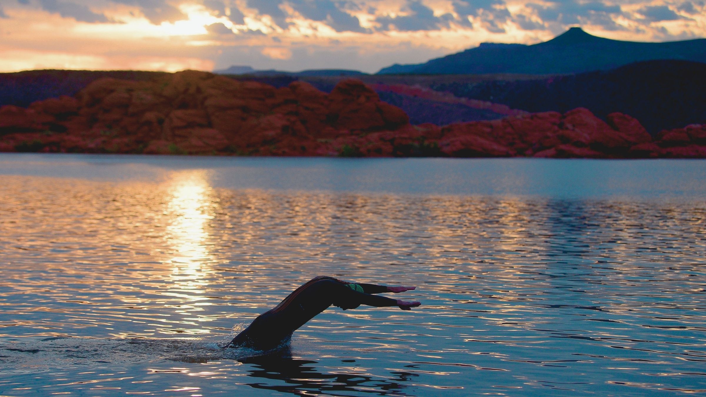 Ironman St. George swim course