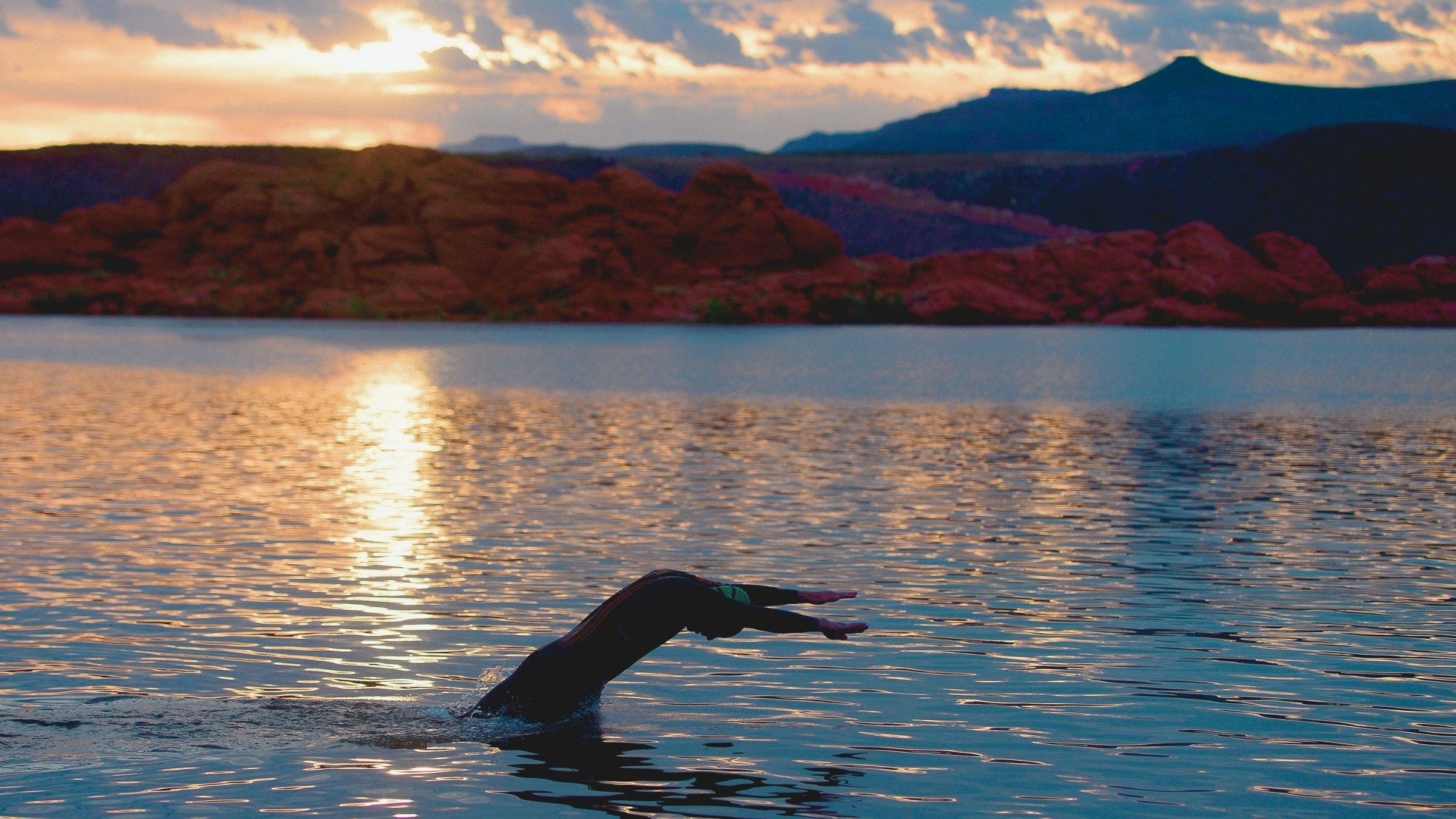 Ironman St. George swim course