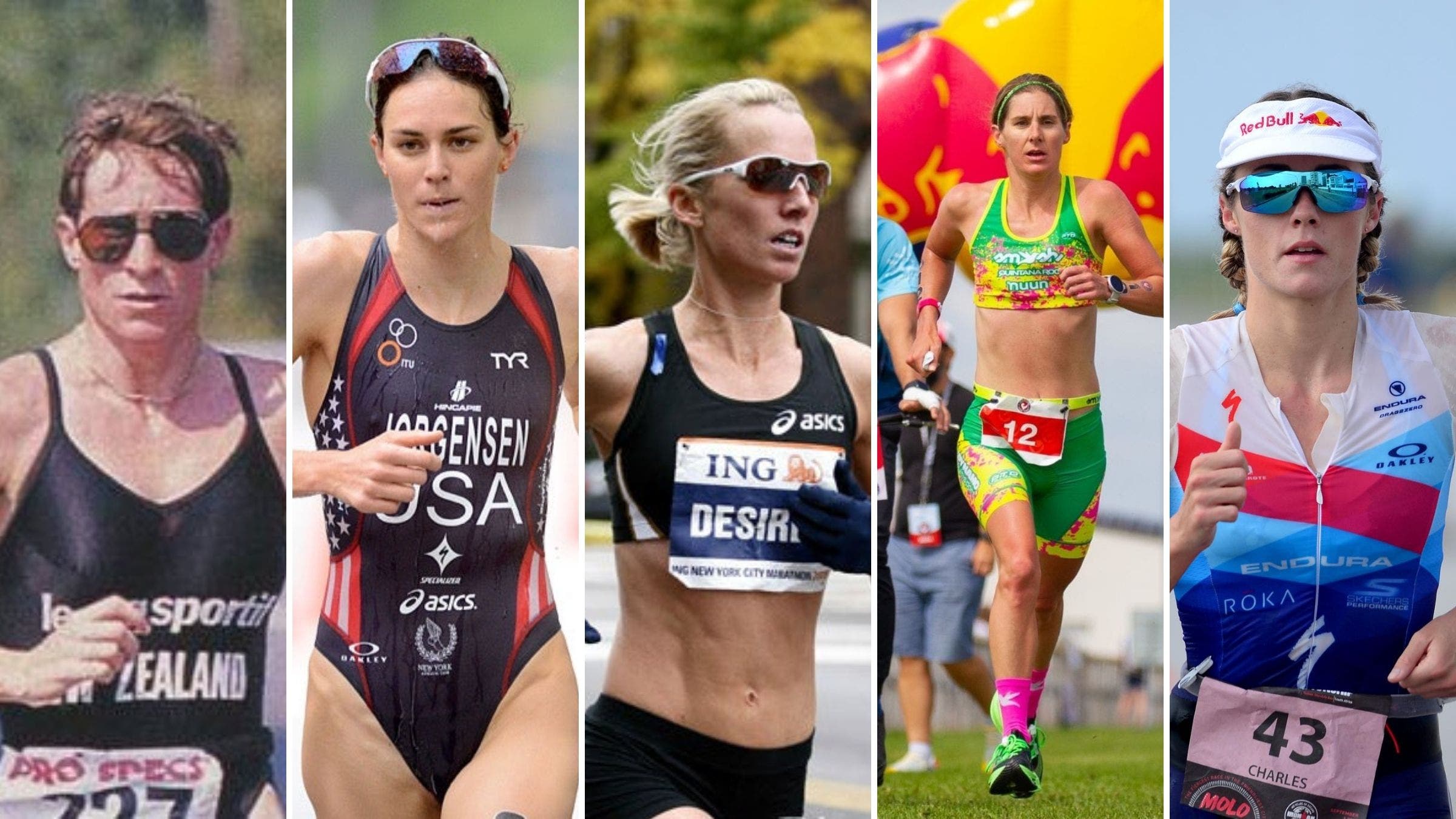 Erin Baker, Nicola Spirig, Desiree Ficker, Gwen Jorgensen, and Lucy Charles-Barclay are pro female triathletes with impressive marathon PR times.