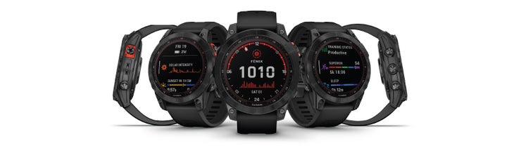 The Garmin Fenix 7 multisport GPS watch for triathlon.