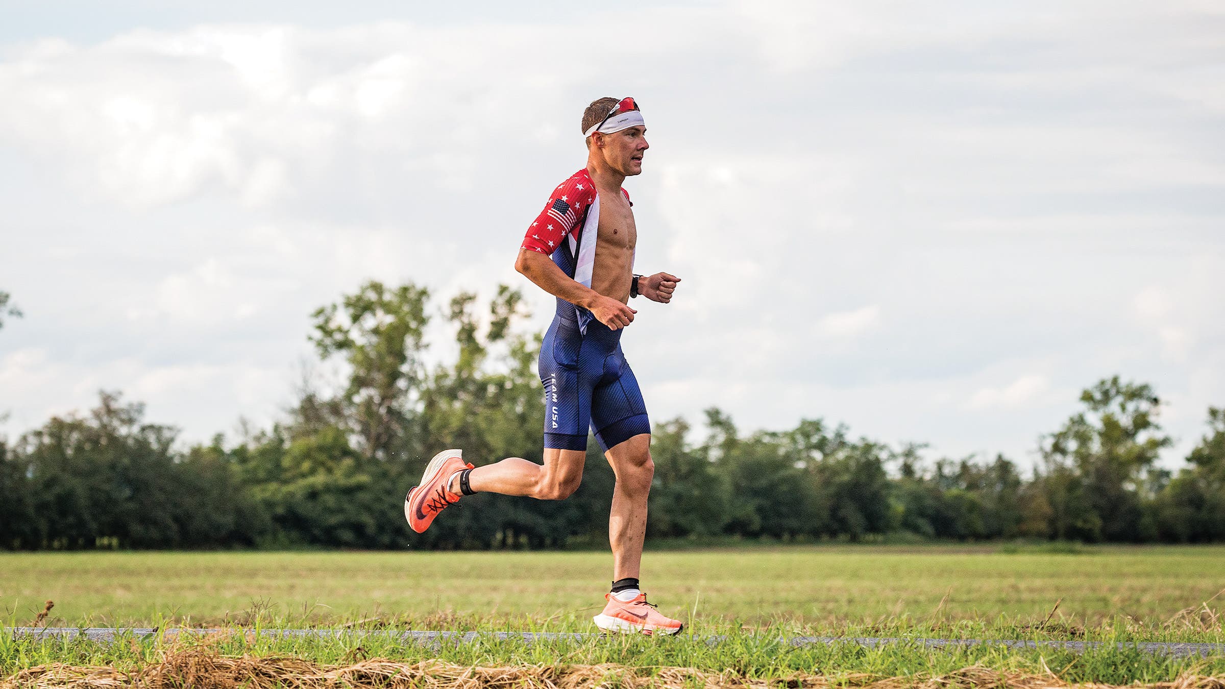 Chartier running outside