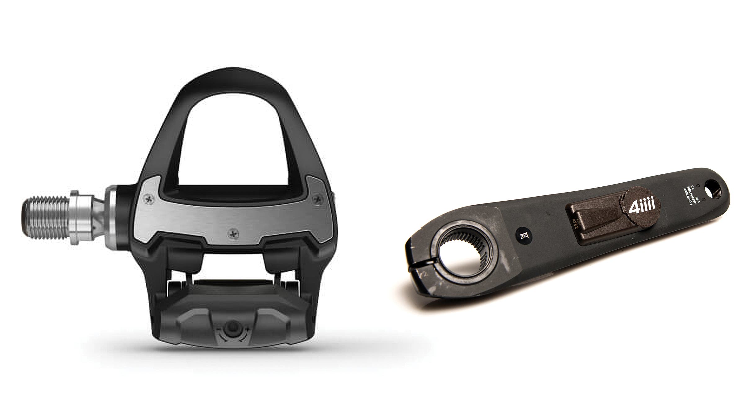 A pedal and crank-arm power meter