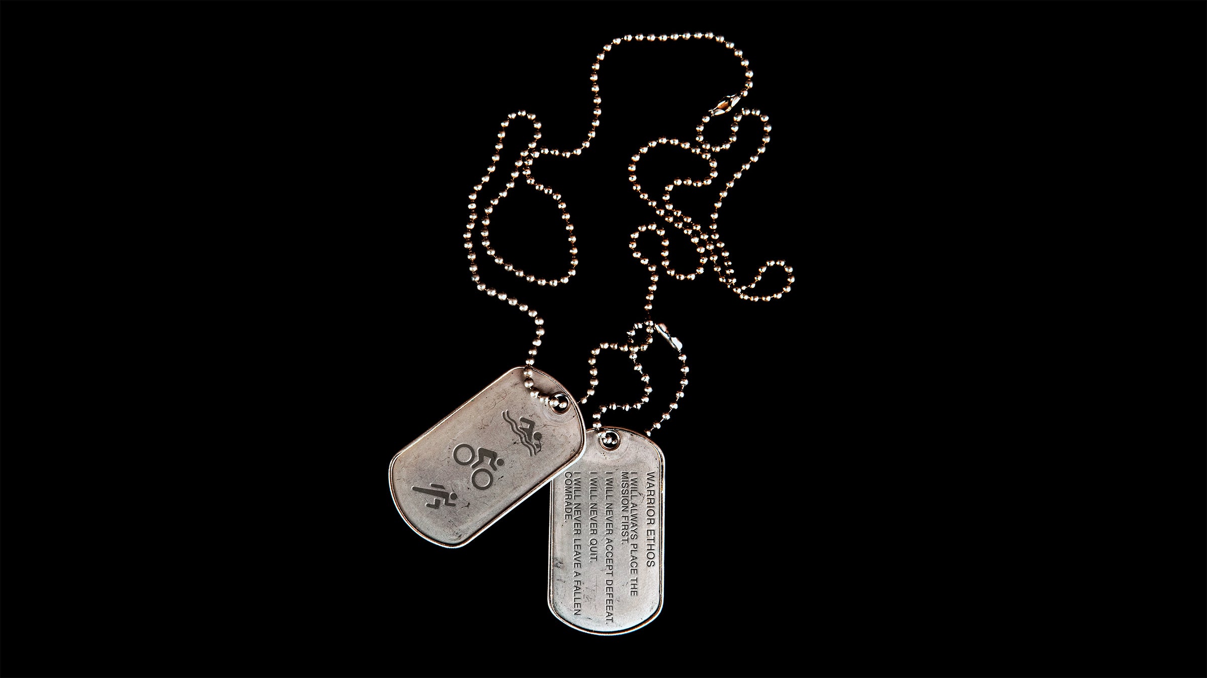 Warrior ethos online dog tag