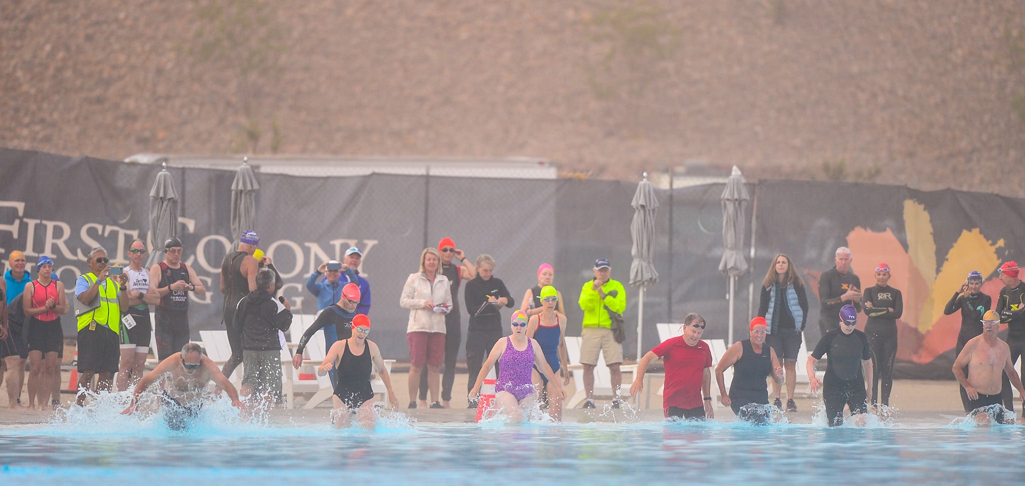 Athletes compete at the Huntsman World Senior Games Triathlon