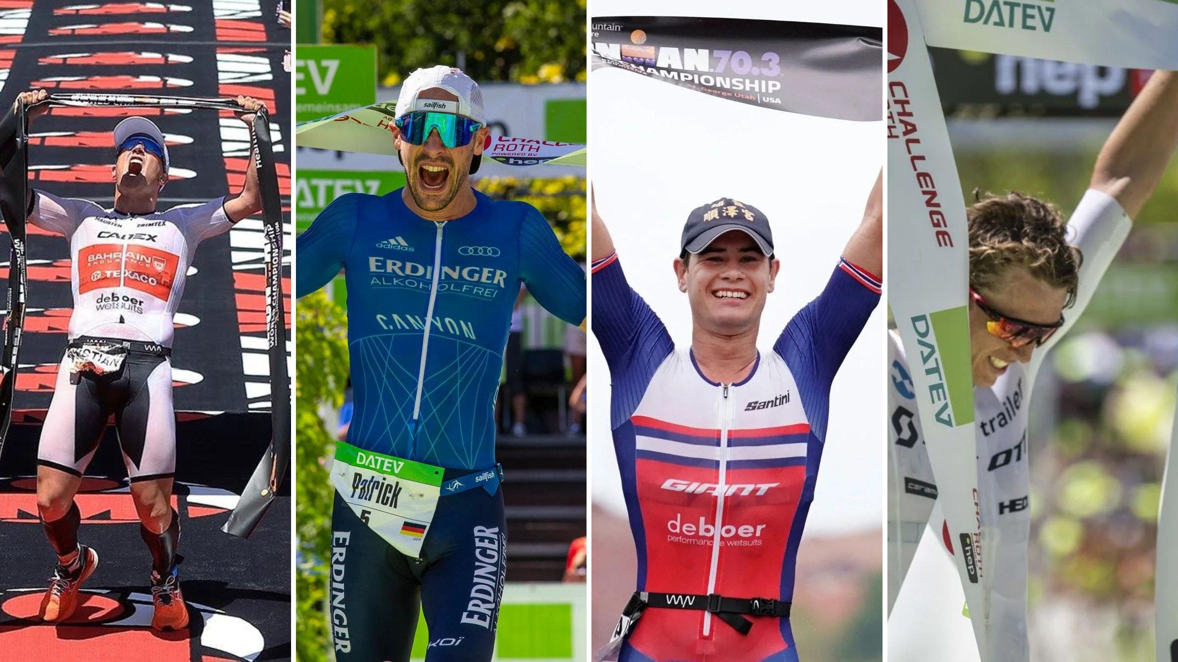 Contenders in the Ironman world championship men's pro race.