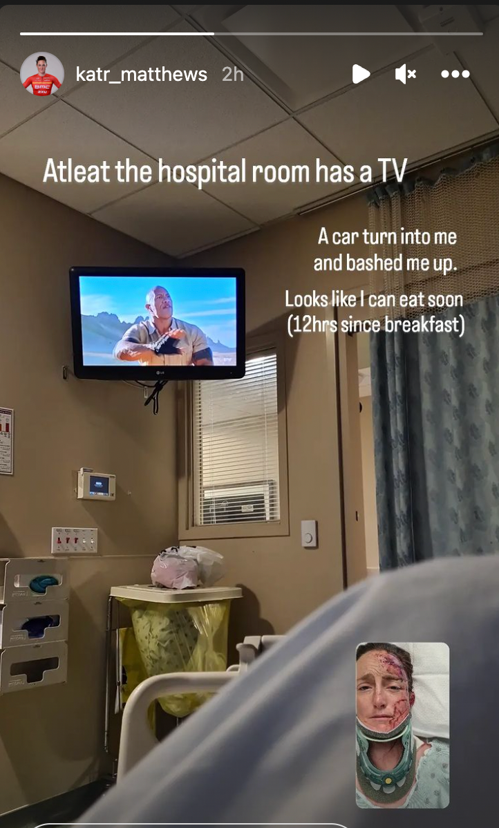 Kat Matthews Bike crash