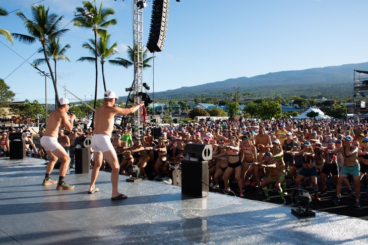 Athletes at Kona Underpants Run 2022