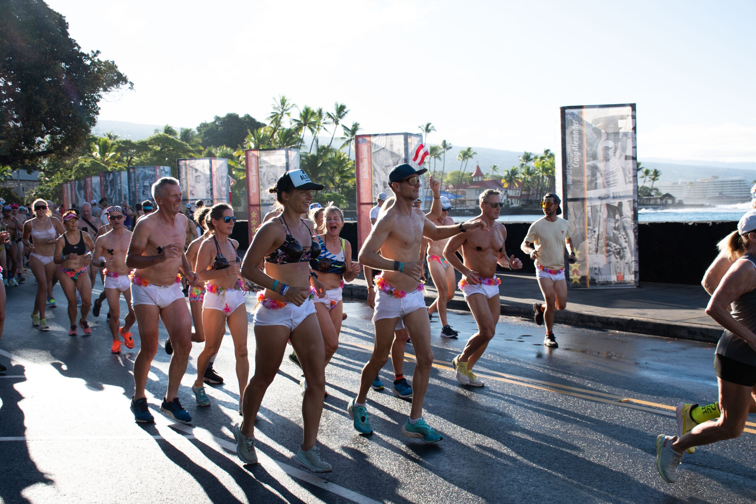 Athletes at Kona Underpants Run 2022
