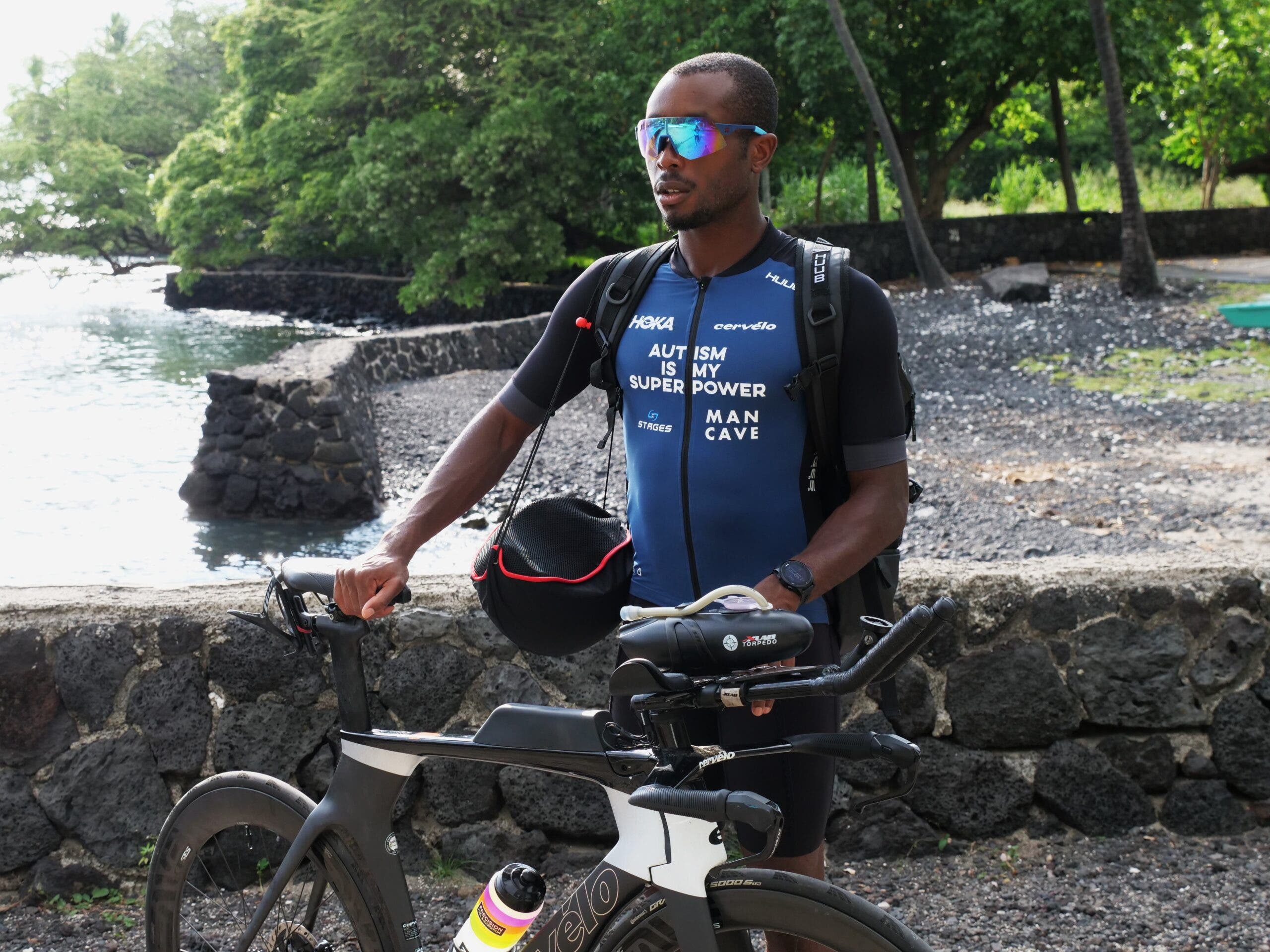 Super Sam Holness, a triathlete with autism, is racing the Ironman World Championship in Kona