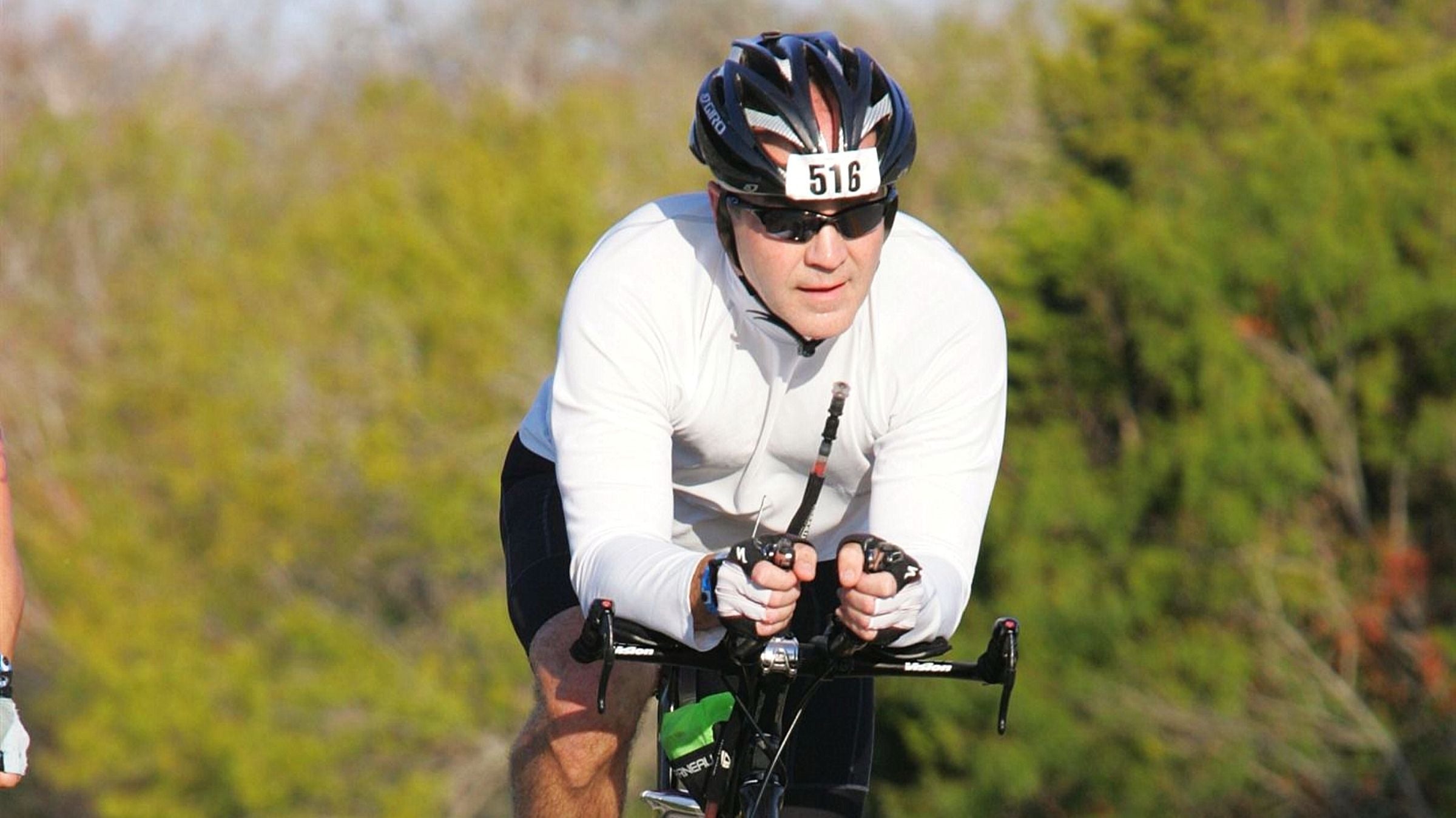Tom O'Driscoll, organ donor, competes in a triathlon