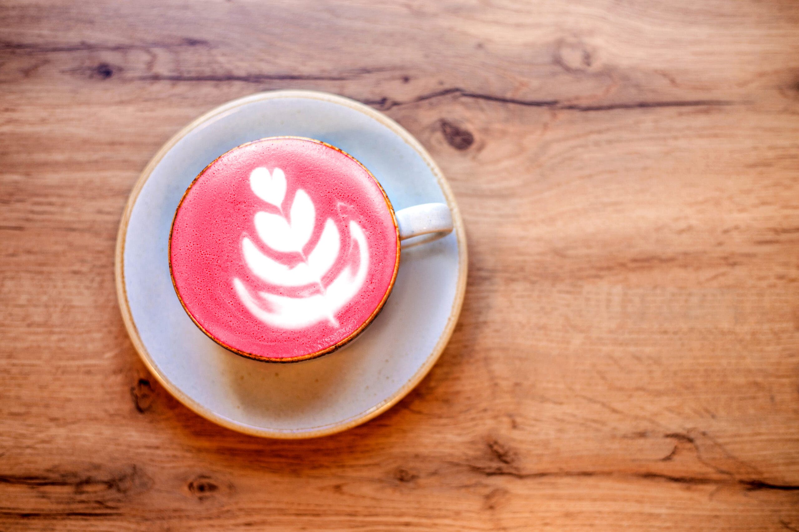 A beet mocha recipe is prepared