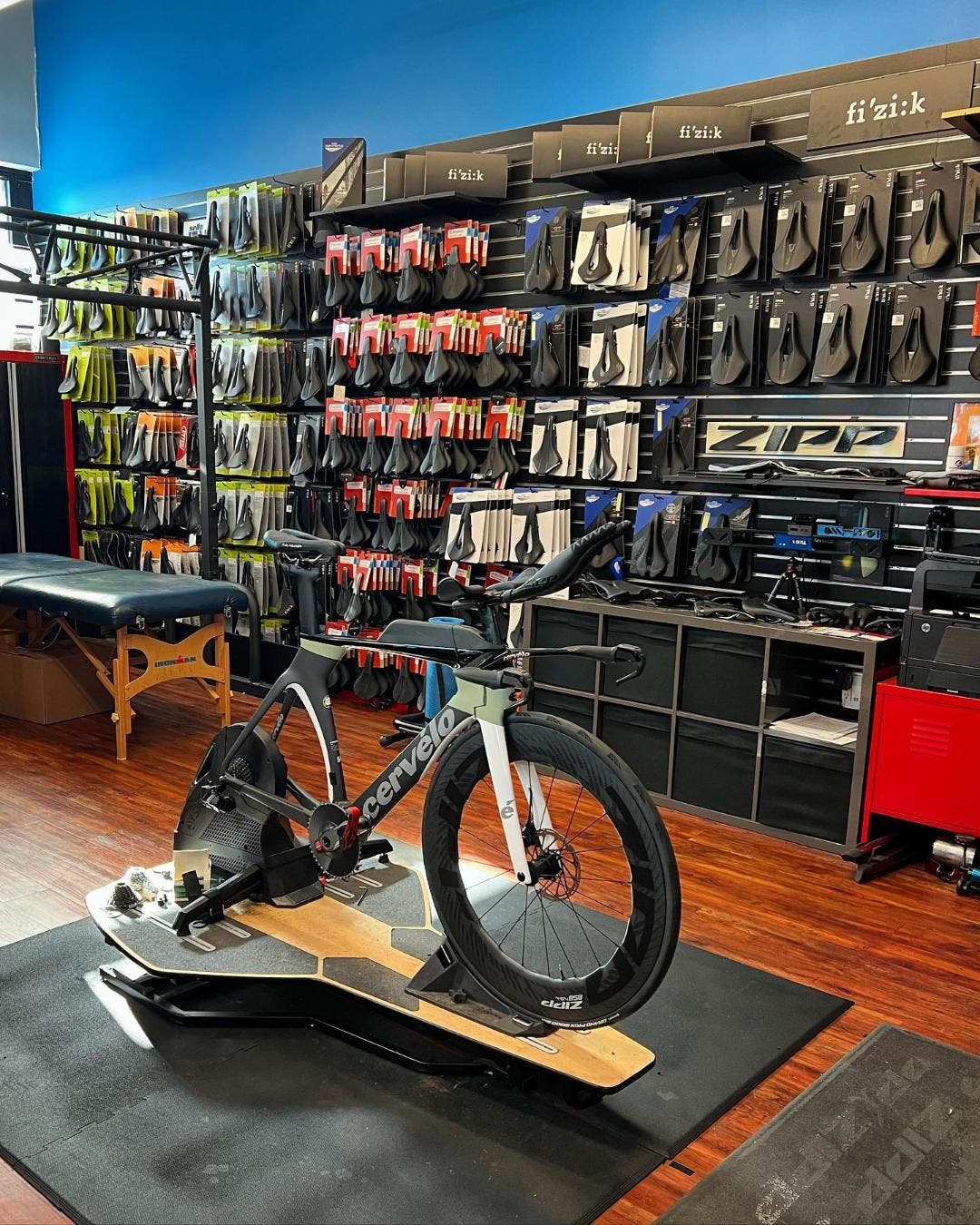 Craig Fulk's bike lab, one of the best triathlon bike fitters in America