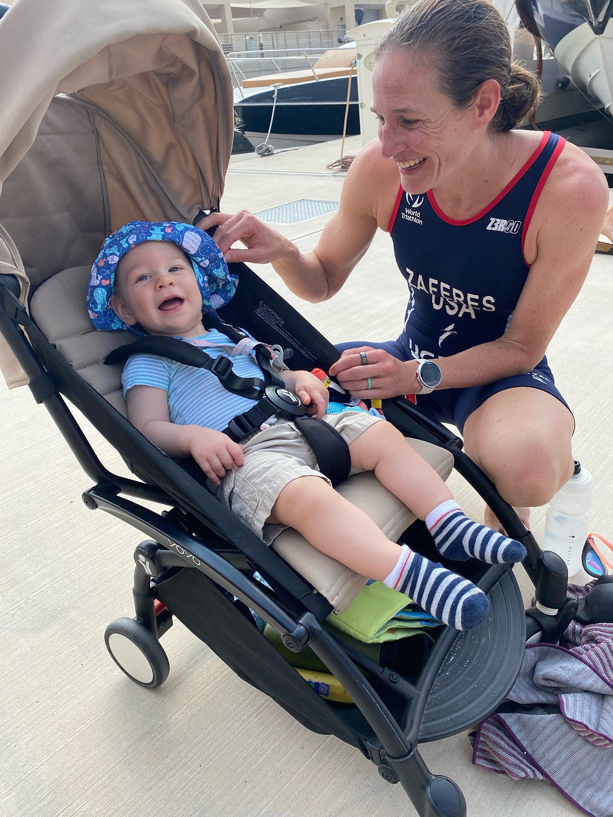 Katie Zaferes is a mom and professional triathlete