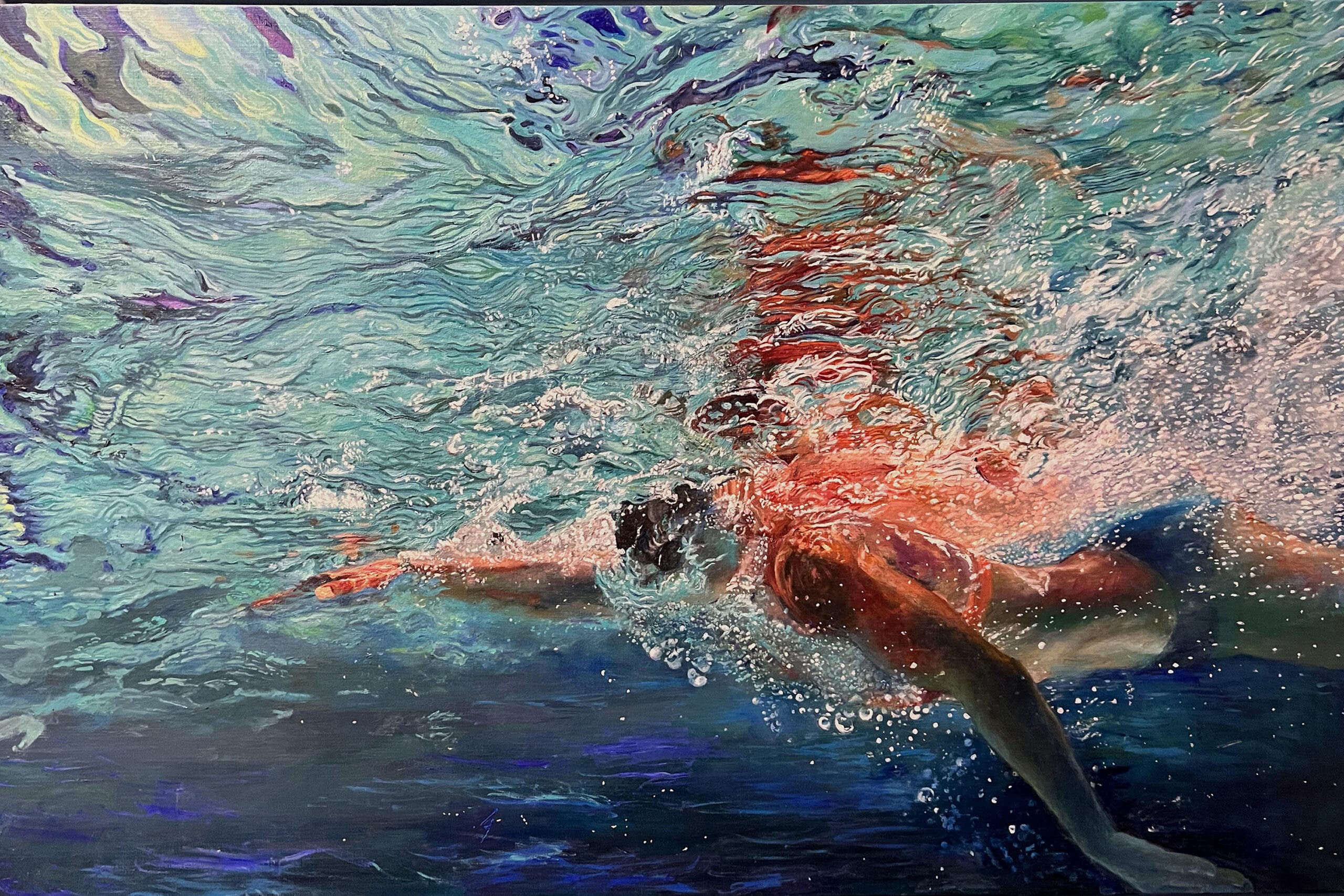 Cynthia Wells Triathlon Art