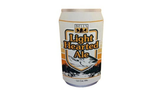 A can of bell's light hearted ale, one of the best shower beers after a workout