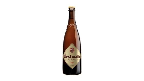 A can of Westmalle trappist one of the best shower beers after a workout