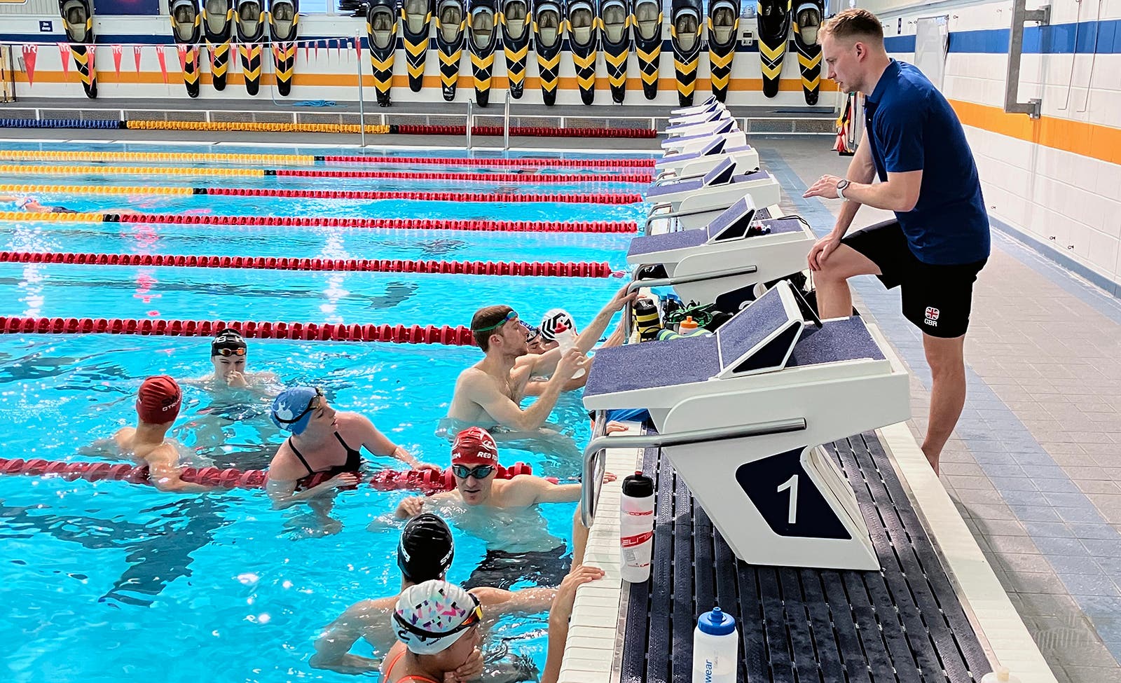 The British Triathlon squad trains at the University of Bath